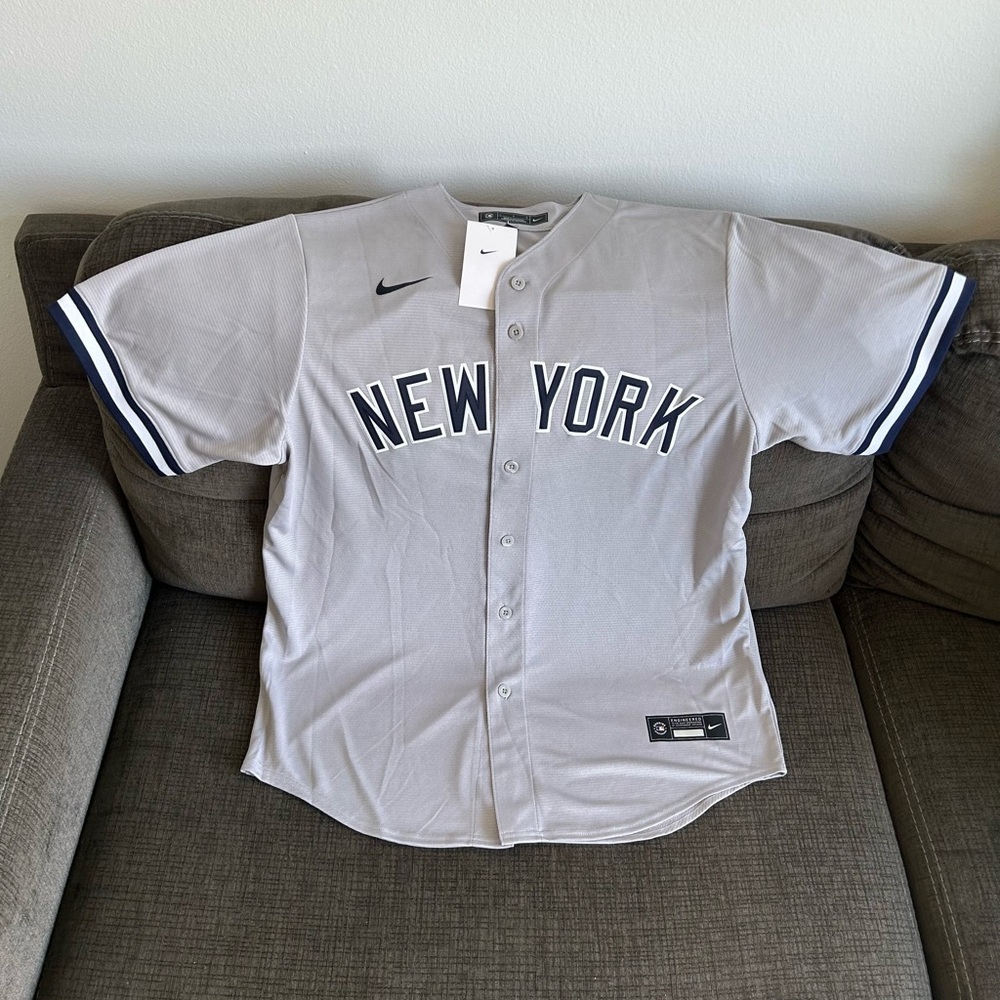 Nike Authentic New York Yankees Aaron Judge #99 Gray MLB Jersey Men’s Sz: Large - Picture 2 of 7